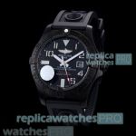 Replica Breitling Avenger Black Bezel Black Rubber Strap Men's Watch 44 mm At Cheapest Price